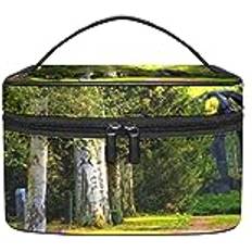 Green Wonderland Garden Nature Makeup Organizer Bag