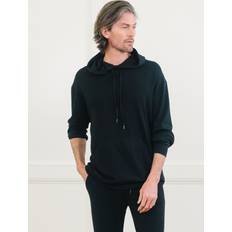 Sweaters Cozy Earth Men's UltraSoft Bamboo Viscose Hoodie in Black Size: XXXLarge