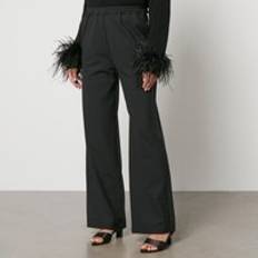 Sleeper Sleeper Off The Duty Crepe Straight-Leg Trousers Black