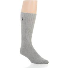 Polo Ralph Lauren Underwear Polo Ralph Lauren Men's Cotton Crew Sock with Embroidery in Gray 8205B HisRoom.com