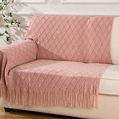 Battilo Home BATTILO HOME 80" Fringe Blankets Pink