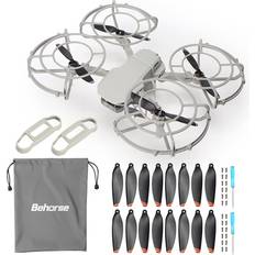 Behorse 360° Propeller Guard 8 Pair Propellers Paddle Blade 1 Pair Propellers Holder Props Guard PU Storage Bag for DJI Mavic Mini 2/Mini SE Drone Accessories