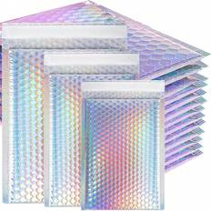 Shein 10Pcs Metallic Bubble Mailers,3Size For ChoosePoly Padded Envelopes,Waterproof Self Seal Adhesive Bags,Foil Glitter Glamour Mailer