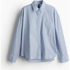 H&M Shirts H&M & Oversized Cotton Shirt Blue