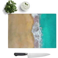 Gold Chopping Boards East Urban Home Gold Beach Abstract Chopping Board