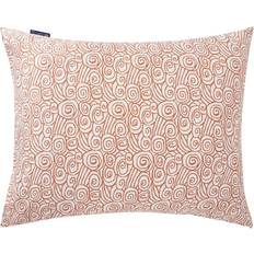 Lexington Bed Linen Lexington Wave Printed Cotton Sateen Pillowcase 50x60 cm Pillow Case White