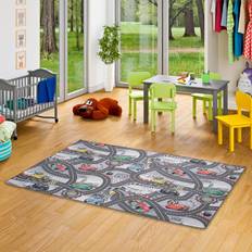 Disney Tapis Snapstyle Snapstyle Spiel Kinderteppich Disney Cars Grau 100x300