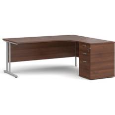 Silver/Chrome Writing Desks Dams Hand Corner 1800mm Writing Desk
