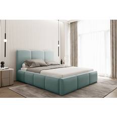 120cm - 200cm Pacchetti Letto Polsterbett Doppelbett Dunia in Stoff Opera Velvet Saphire 120x200 cm