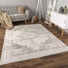 Paco Home Wohnzimmer Kurzflor Rutschfest Beige