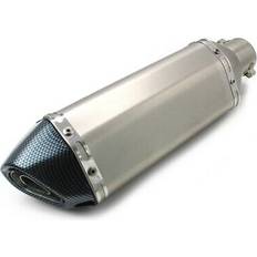 Exhaust Systems Zaddox Auspuff Force kompatibel mit Yamaha XJR 1200/ SP Schalldämpfer Edelstahl-Carbon Look schwarz-schwarz