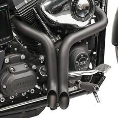 Exhaust Systems Craftride Auspuff schalldämpfer drag pipe für harley softail springer 88-04 schwarz