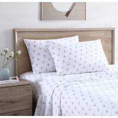 Textiles Stone Cottage King Sheets Cotton Percale Bedding Set Bed Sheet Green, Grey (243.84x)