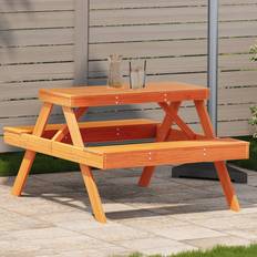 VidaXL Fyrretræ Havemøbelsæt vidaXL Picnicbord 105x134x75 cm Massivt Fyrretræ Gyldenbrun Havemøbelsæt