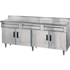 Stainless Steel Cabinets Advance Tabco HDRC-3010 Silver Storage Cabinet 120x35.5"