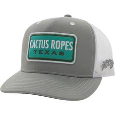 Boys Caps HOOey Youth Adjustable Snapback Trucker Mesh Back Hat Grey/White/Teal CR083-Y