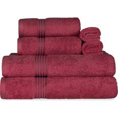 Textiles Superior Luxury Cotton Bath Towel Red