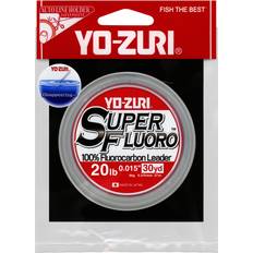 Fluorocarbon-linja Kalastuslangat Yo-Zuri Super Fluoro Fluorocarbon Leader 30yds 12lb 0.297mm R1485-NC (8632) Weiß