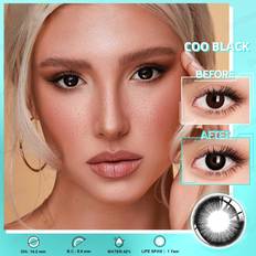 Contact Lenses New'C Coo Black NEW'C Colored Natural Look Contact Lenses