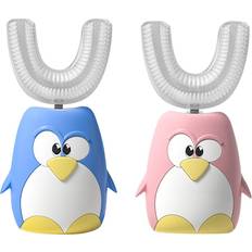 Electric Toothbrushes & Irrigators Greenzech Pink, 2-6Y Silicone U-shaped Electric Toothbrush Intelligent Charging 360