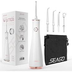 Irrigators on sale Seago Water Flosser, Cordless Oral Irrigator, Rechargeable Portable Dental Water Jet SG8001 for Removing Dental Plaque with 5 Jets and 3 Modes Tips