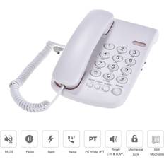 Portable Corded Telephone Phone Mechanical Lock Wall Mountable Handset Base