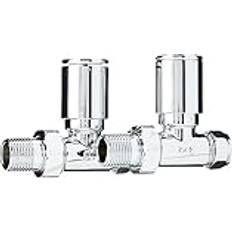 Keenware KRA-002 Round Towel Rail Valves