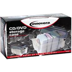 Innovera 39502 150 Disc Clear Smoke CD DVD Storage Case 6 3/8" x 11 3/4" x 6 5/8"