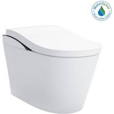 Toilets Toto Neorest White Touchless Flush Elongated Chair Height WaterSense Soft Close Toilet 12-in Rough-In with Bidet 1-GPF MS8732CUMFG-01B