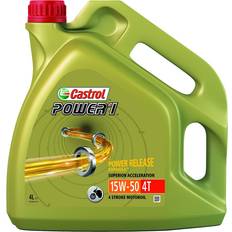 Bilvård & Fordonstillbehör Castrol POWER1 4T 15W-50 4 Liter Motorolja 4L