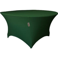 Textiles LA Linen LA Linen Round Spandex 60-Inch Hunter Tablecloth Green