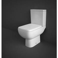 RAK Ceramics 600 Close Coupled Toilet with Dual Flush Cistern Slim Sandwich Urea Soft Close Seat