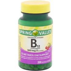 Spring Valley Vitamin B12 Microlozenges, 500 mcg, 200 Count