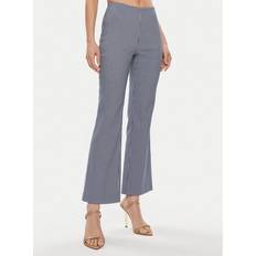 Guess Women Trousers Guess Gingham Check Print Pant Blue