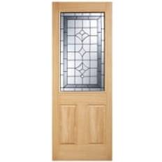 Doors LPD Winchester 1 Light Unfinished Oak 1981mm Interior Door (x)