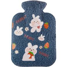 Heat Bottles on sale ChaoChuang 3PCS Cute Hot Water Bottle Portable Teddy Cashmere Plush Cold-proof Fleece Bag for Women Hand Warm Water Bottle Safe Explosion-proof
