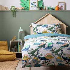 Habitat Little Dino White Kids Bedding Set Single