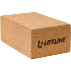 Yoga Equipment Lifeline Cork Yoga Block 2 Pack- Sustainable Home Gym Workout Equipment for Yoga Pilates and General Fitness Supportive and Durable 3.5” X 5.5” x 9”