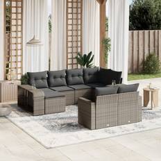 Garden & Outdoor Furniture vidaXL 10 Piece Garden Outdoor Lounge Set