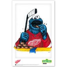 Red Posters S. Preston Art & Designs Cookie Detroit Red Wings Street Print Poster