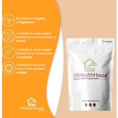 UKHealthhouse Glucosamine Sulphate 2KCl 1000mg with Vitamin C 12mg