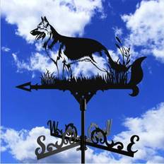 Garden & Outdoor Environment YETP Star Wolf Metal Weathervane,Witch Iron Weather Vane,Sea Rover