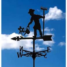 Garden & Outdoor Environment YETP Star Ploughman Metal Weathervane,Witch Iron Weather Vane,Sea Rover