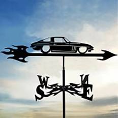 Garden & Outdoor Environment YETP Star Car Metal Weathervane,Witch Iron Weather Vane,Sea Rover