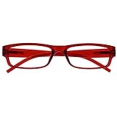 Cheap Reading Glasses Opulize The Reading Glasses Company Unisex Ace Reading Glasses, Rot, 1,50 Dioptrien