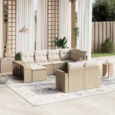 Garden & Outdoor Furniture vidaXL 10 Piece Garden Outdoor Lounge Set