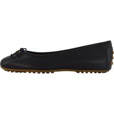 Donna Ballerine Lauren Ralph Lauren Jayna Nappa Leather Driver Flat Black Female