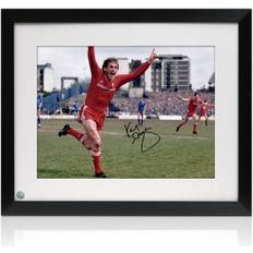 Exclusive Memorabilia Kenny Dalglish Signed Liverpool Football Photo: Championship Goal. Framed