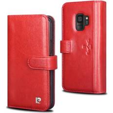 Plånboksfodral till samsung s9 Pierre Cardin Plånboksfodral Samsung Galaxy S9 Äkta Läder Röd 9 kortfack