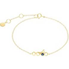 Gold - Sapphire Bracelets Gemondo Honeycomb Inspired Sapphire Link Bracelet in 9ct Yellow Gold